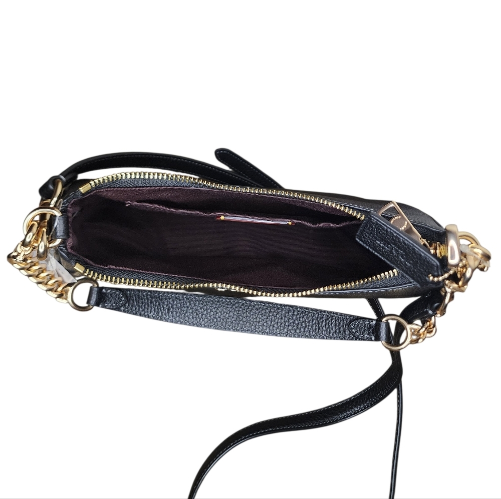COACH Teri Shoulder Bag, black/gold - Picture 8 of 9